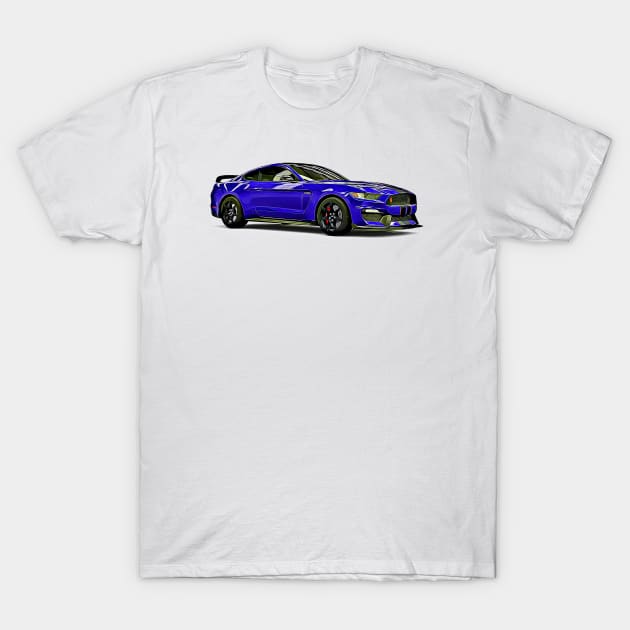 Shelby GT500 Cartoon T-Shirt by Auto-Prints